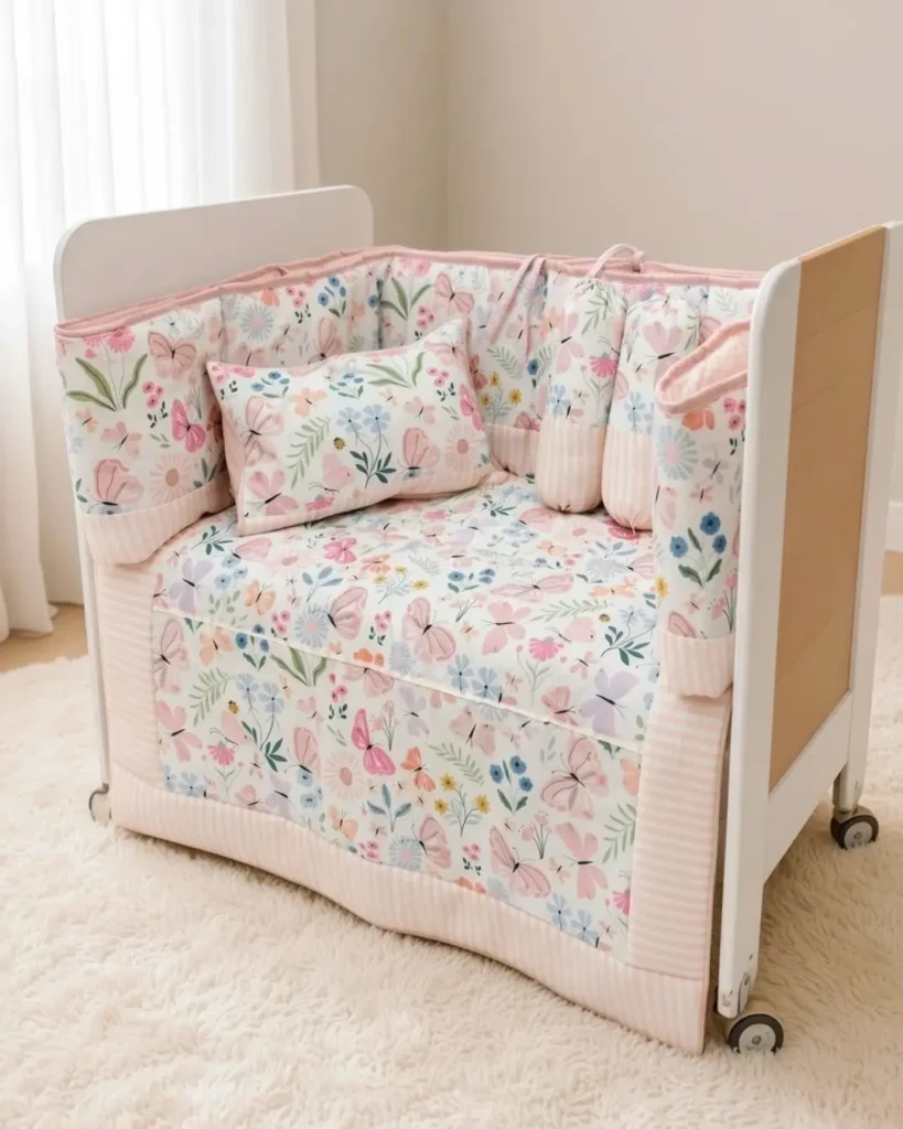 Flutter Bloom - Cot Set | Cotton | 6 pieces