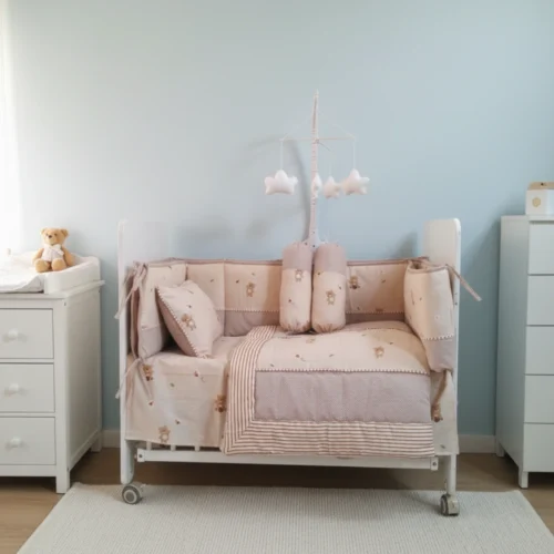 New Arrivals (3) Teddy Garden - Cot Bedding Set | Cotton | 6 pieces
