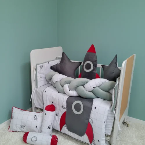 Starship Slumber - Cot Bedding Set | Cotton | 11 pieces