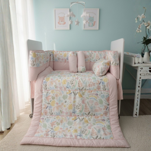 Dreamy forest - Cot Bedding Set | Cotton | 6 pieces
