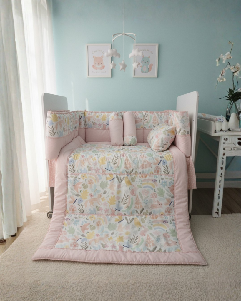 Dreamy forest - Cot Bedding Set | Cotton | 6 pieces