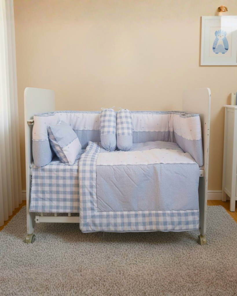 Blue bell - Cot Bedding Set | Cotton | 6 pieces