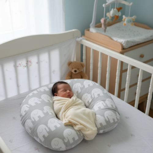 products (43) Elephant - Nursing Pillow with Cover (52cm × 65cm)
