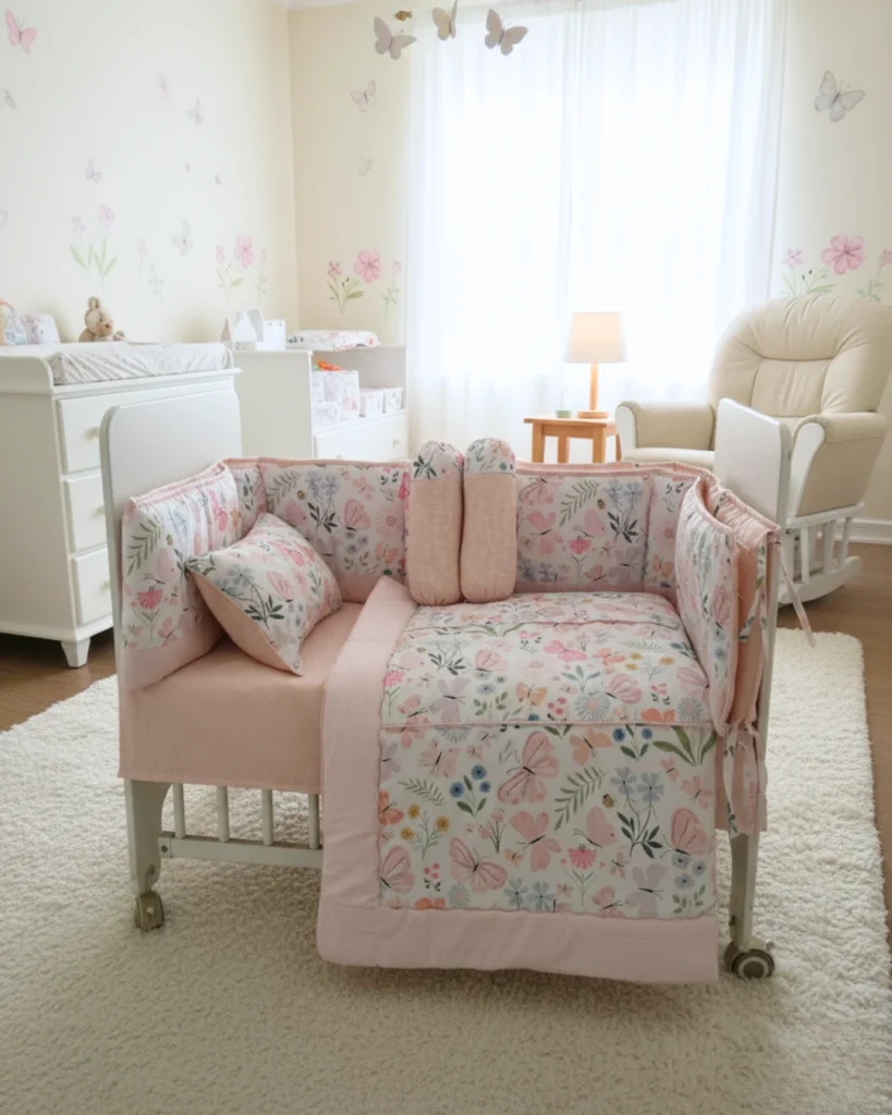 Flutter Bloom - Cot Set | Cotton | 6 pieces