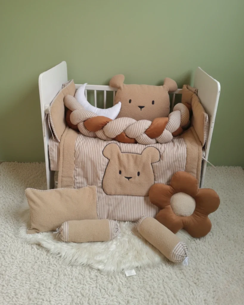 Moon Bear - Cot Bedding Set | Cotton | 11 pieces