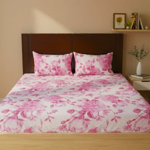 Vintage Blush - Bedsheet Set (single/double)