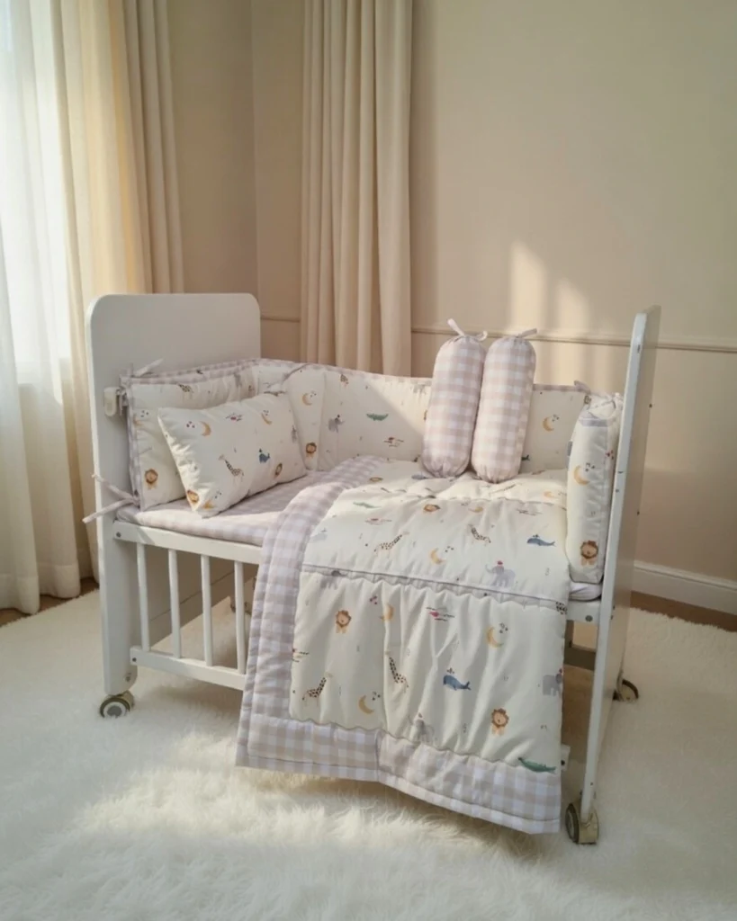 Little Safari - Cot Bedding Set | Cotton | 6 pieces