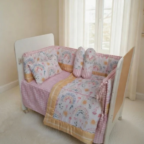 Dreamy Rainbow - Cot Bedding Set | Cotton | 6 pieces