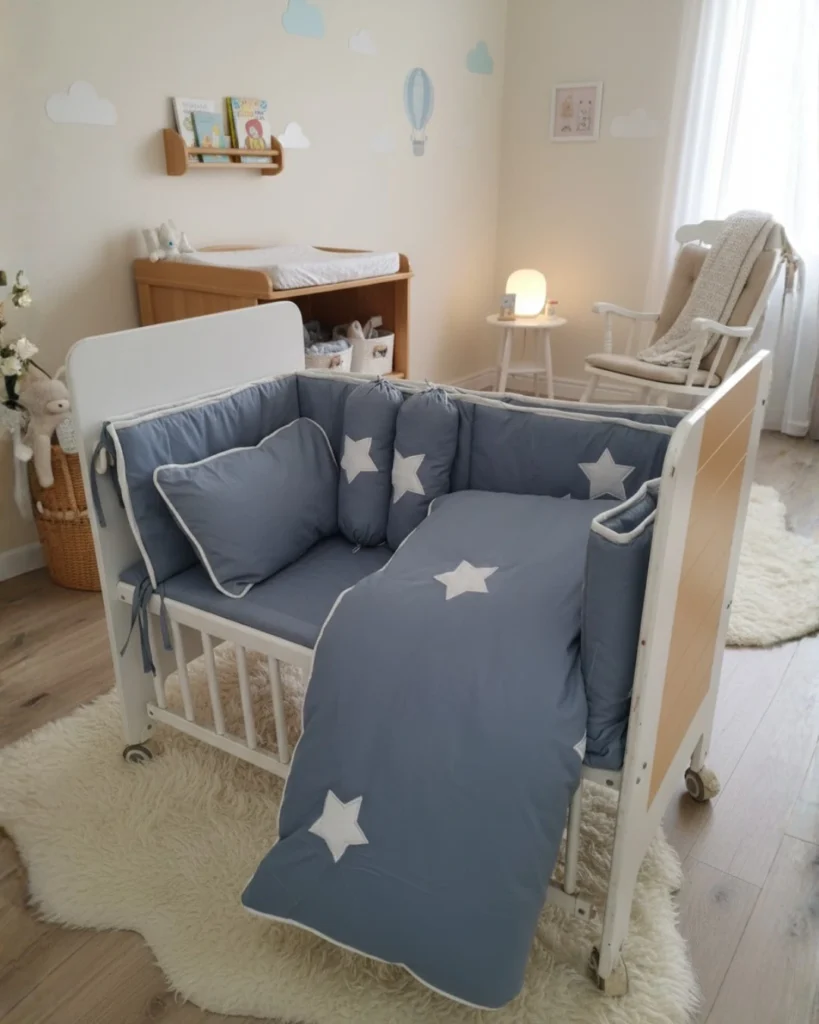 Nordic Star - Cot Bedding Set | Cotton | 6 pieces