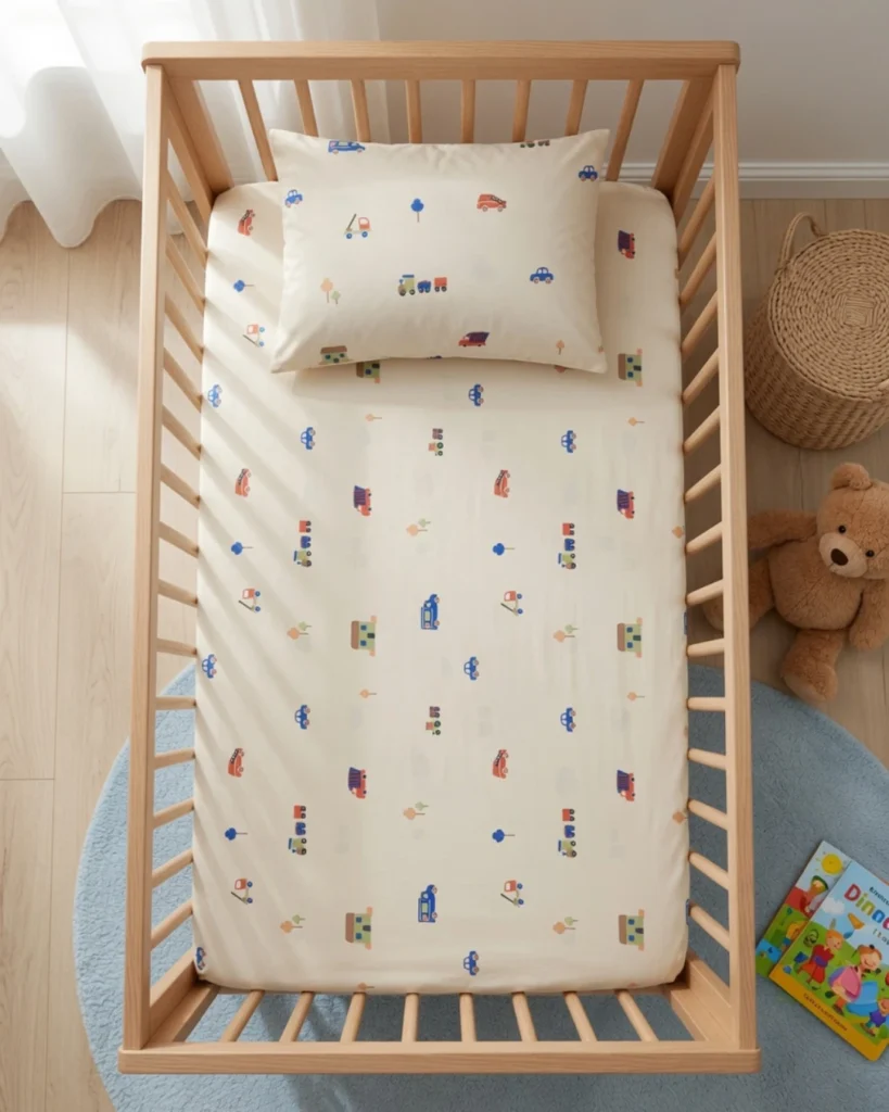 Wheels Rush - Crib Bedsheet Set