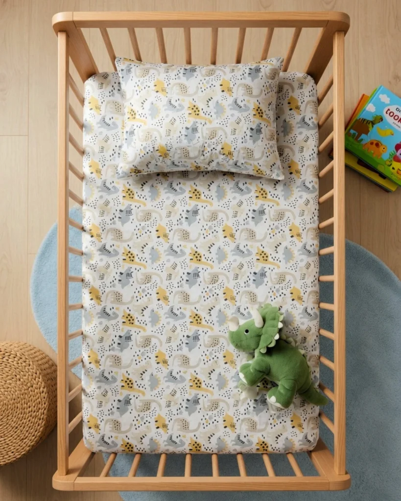 Dino Buddy - Crib Bedsheet Set