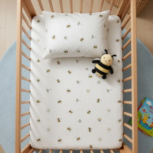 Bee Daisy - Crib Bedsheet Set