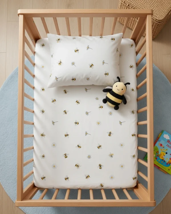 Bee Daisy - Crib Bedsheet Set
