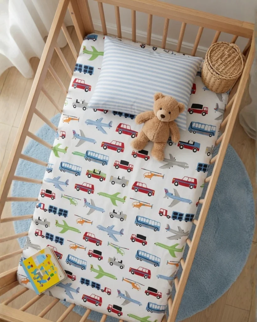 Zoom Town - Crib Bedsheet Set