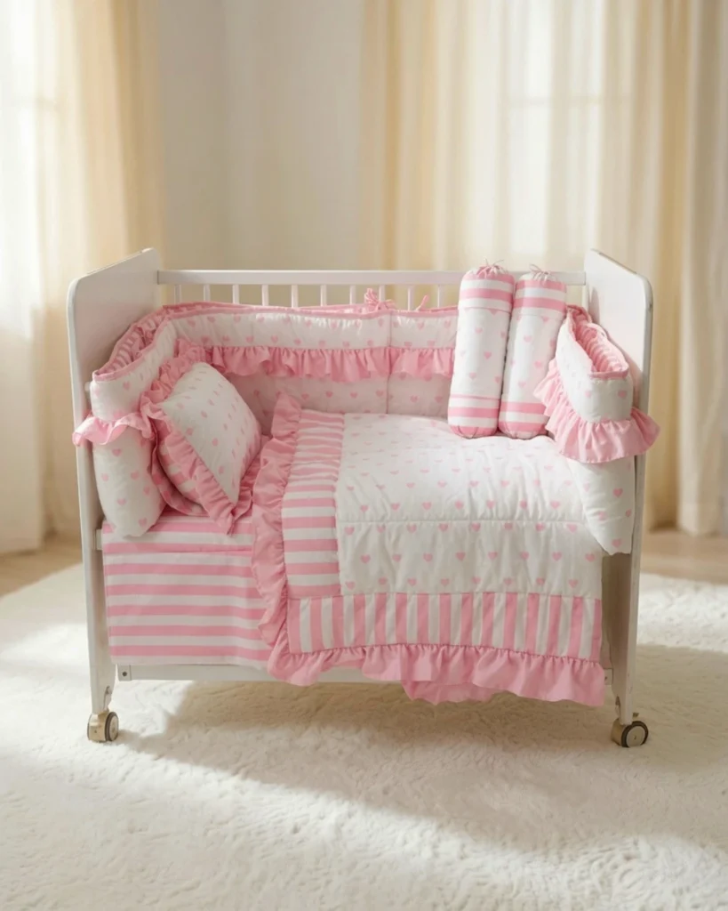 Cot Bedding Set for Girls