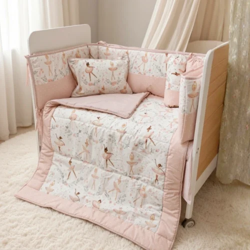 Untitled design (76) Twirl & Tutu - Cot Set | Cotton | 6 pcs