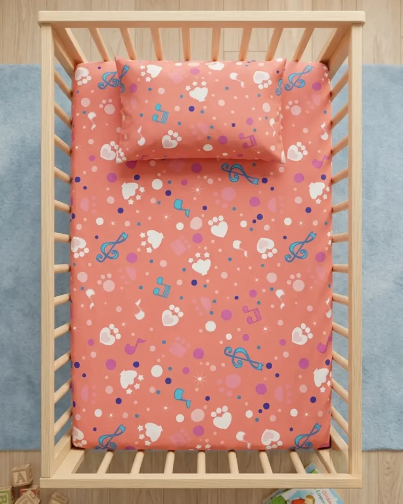Music Notes - Crib Bedsheet Set