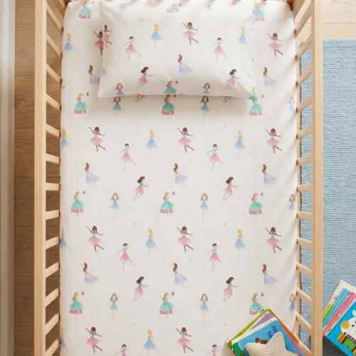 Untitled design (86) Fairy Dance - Crib Bedsheet Set