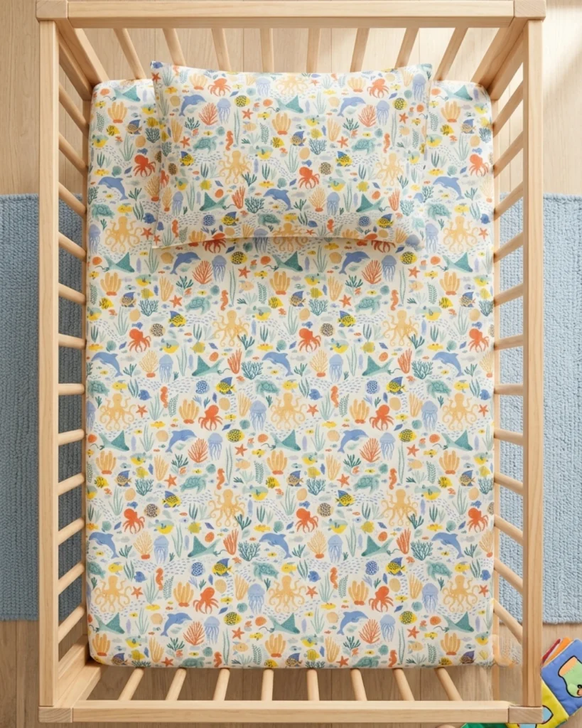 Ocean Friends - Crib Bedsheet Set