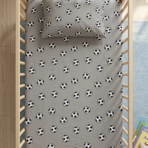 Untitled design (89) Football Buddy - Crib Bedsheet Set