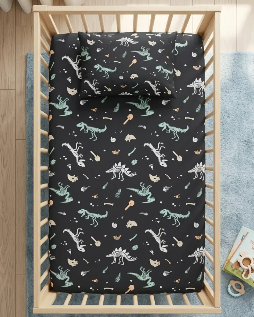 Dino Fossils - Crib Bedsheet Set