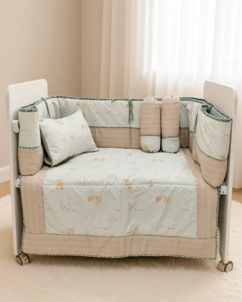 Little Lamb - Cot Set | Cotton | 6 pcs